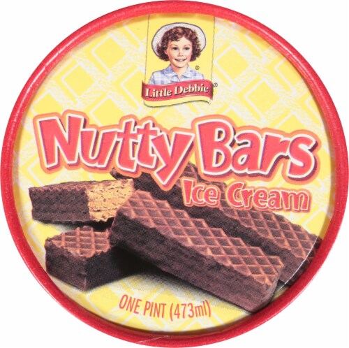 Little Debbie® Nutty Bars Ice Cream Pint Perspective: top