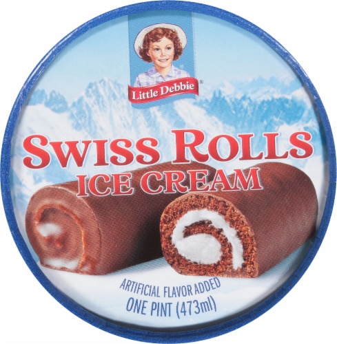 Little Debbie® Swiss Rolls Ice Cream Perspective: top