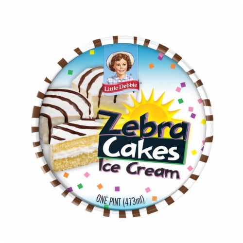 Little Debbie® Zebra Cakes Ice Cream Pint Perspective: top