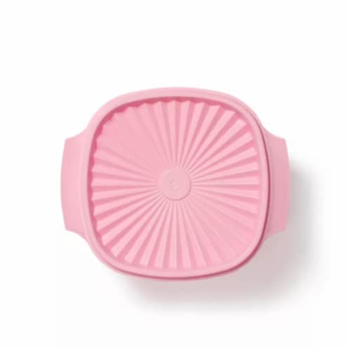 Tupperware Heritage Square Bowl - Candy Floss Perspective: top