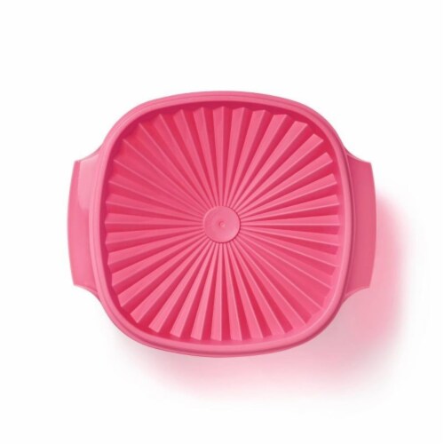 Tupperware Heritage Square Bowl - Flamingo Perspective: top