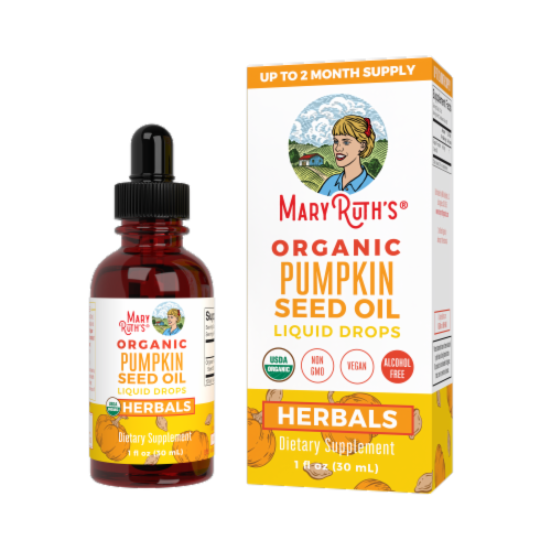 Maryruth's® Organic Pumpkin Seed Oil Liquid Drops Perspective: top