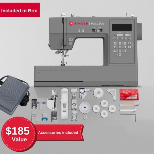 Singer HD6700EXTBUN Heavy Duty 6700C Sewing Machine with Extension Table Perspective: top