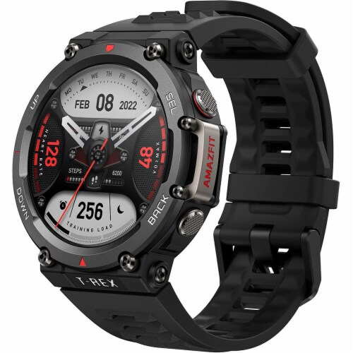 Amazfit TREX2EMBBLK T-Rex 2 Outdoor Smartwatch - Ember Black Perspective: top