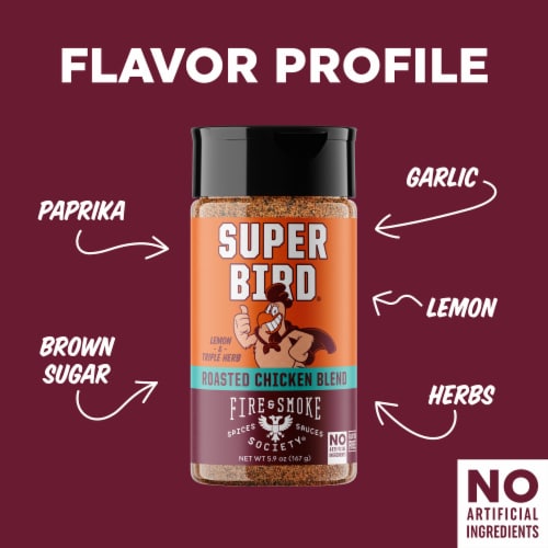 Fire & Smoke Society® Super Bird® Poultry Seasoning Blend Perspective: top
