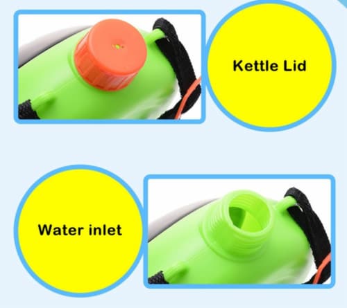 Water Gun Backpack Water Blaster for Kids lady bug - Summer Outdoor Toys Kids +3 years old. Perspective: top