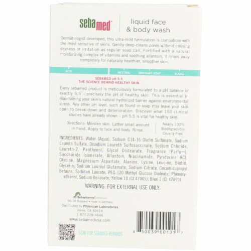 SebaMed Face & Body Wash, 6.8 fl oz Perspective: top