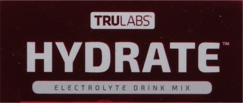 TruLabs® Hydrate™ Strawberry Lemonade Electrolyte Drink Mix Perspective: top