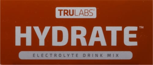 TruLabs® Hydrate™ Perfect Orange Electrolyte Drink Mix Perspective: top