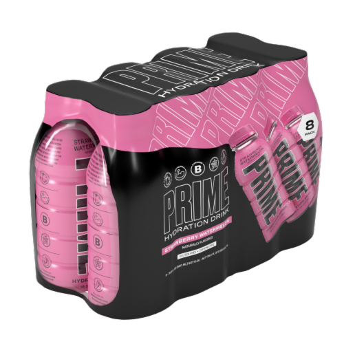 Prime Hydration Strawberry Watermelon Hydration Drinks Perspective: top