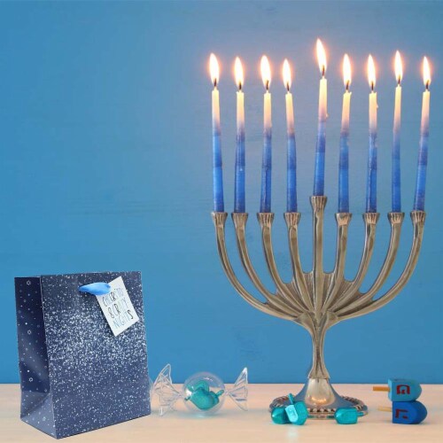 Hannukah Petite Holiday Christmas Christmas Gift Bag - Design #2 Perspective: top