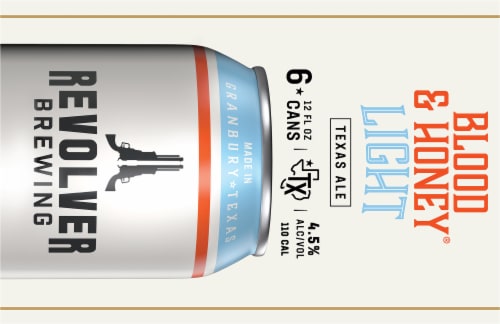 Revolver Brewing Blood & Honey Light Beer Perspective: top