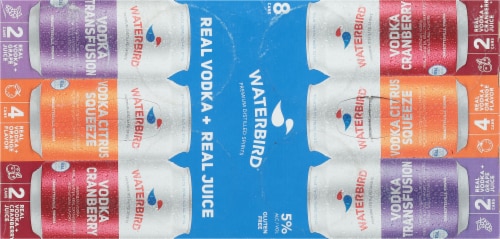 Waterbird Vodka Cocktail Variety Pack Cans Perspective: top