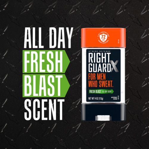 Right Guard Xtreme Defense Fresh Blast Gel Deodorant Perspective: top