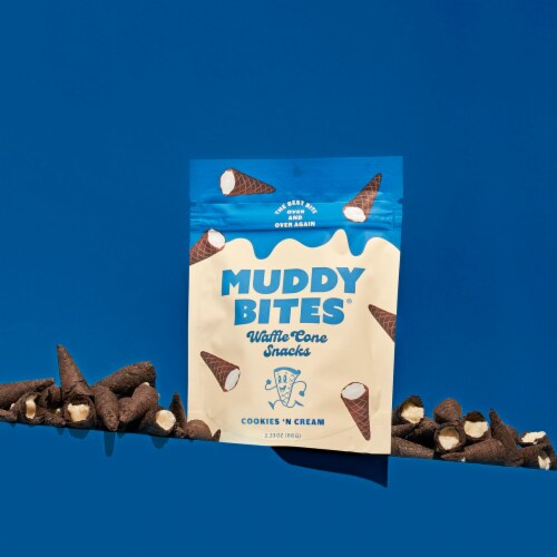 Muddy Bites® Cookies 'n Cream Waffle Cone Snacks Perspective: top