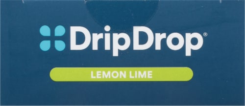 DripDrop® Lemon Lime Fast Hydration Electrolyte Drink Mix Packets Perspective: top