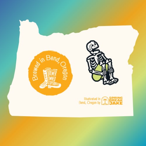 NØ MØ Non-Alcoholic Bright Sky Pils Craft Beer Perspective: top