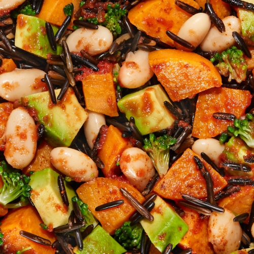 Daily Harvest Sweet Potato + Wild Rice Hash Harvest Bowl Perspective: top