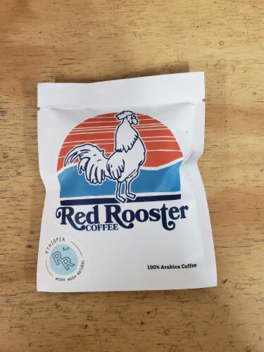 Red Rooster Coffee Organic DECAF Funky Chicken - 12 Oz Whole Bean Perspective: top