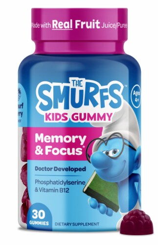 The Smurfs™ Memory & Focus Kids Gummies Perspective: top