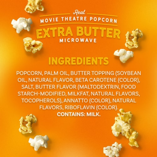 AMC Theatres Perfectly Popcorn™ Extra Butter Movie Theatre Microwave Popcorn Perspective: top