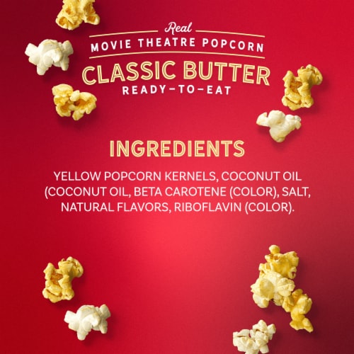 AMC Theatres Classic Butter Ready To Eat Popcorn Perspective: top