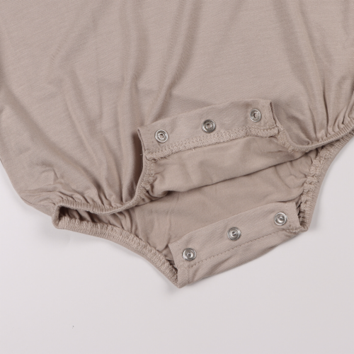 Super Soft Bamboo Bodysuit - 12-18 / Taupe Perspective: top