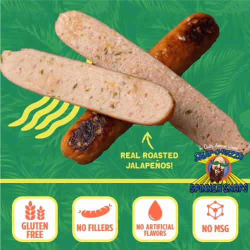 Snap-O-Razzo Spinner Snaps Roasted Jalapeno Wiener Perspective: top