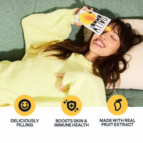 Dally™ Zero-Sugar Mango Gel Fruit Snack Perspective: top