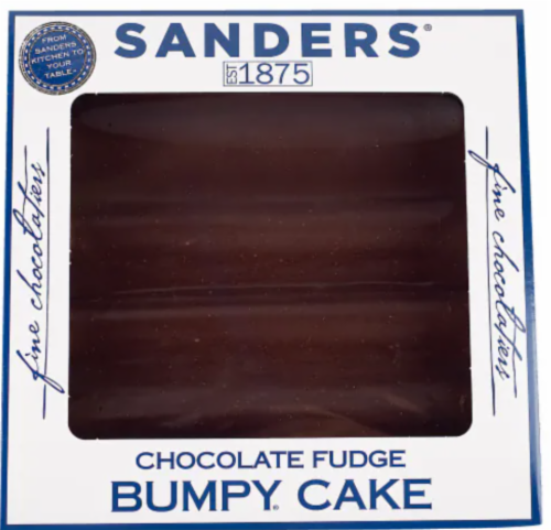 Sanders® Chocolate Bumpy® Cake Perspective: top