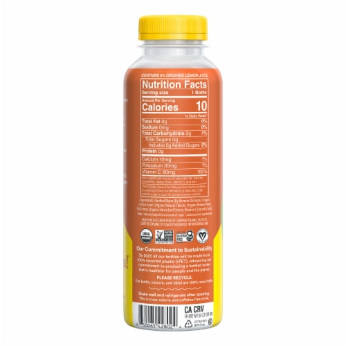 Lemon Perfect Sunshine Tea Organic Lemon Water Perspective: top