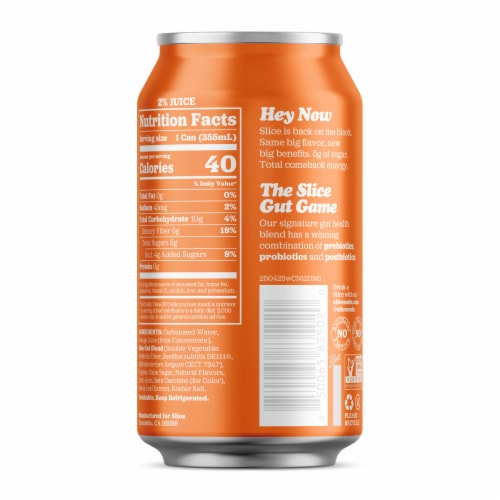 Slice Orange Healthy Soda Perspective: top