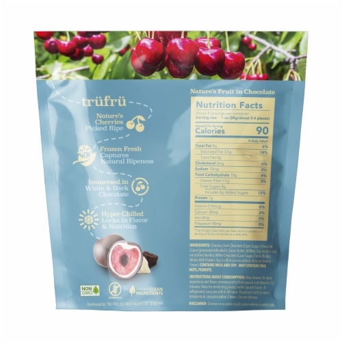Tru Fru Cherries Hyper-Chilled in White & Dark Chocolate Perspective: top