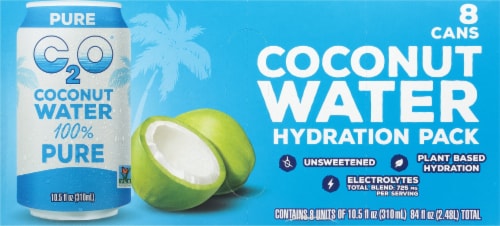 C2O® The Original Coconut Water Carton Perspective: top