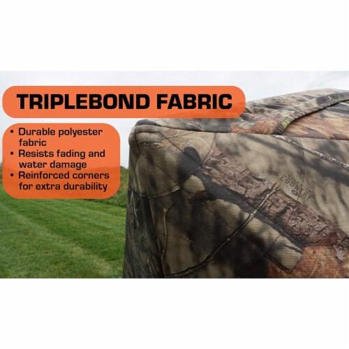 Rhino Blinds R75-RTE Real Tree Edge 1 Person Game Hunting Ground Blind, RealTree Perspective: top