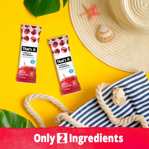 That's It® Apple + Cherry Fruit Bars Perspective: top
