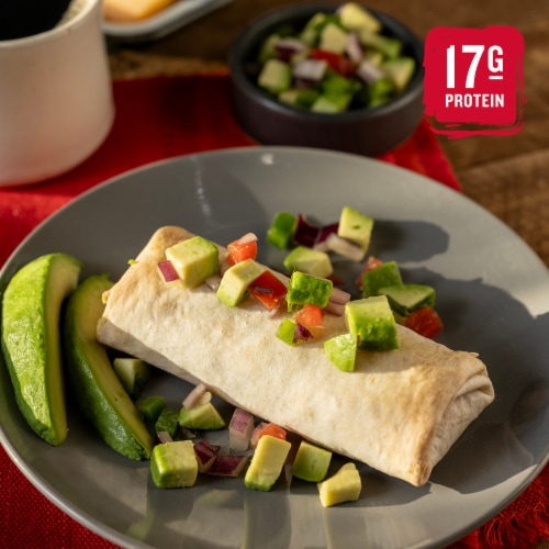 Red’s Chicken Chorizo Frozen Breakfast Burrito Perspective: top