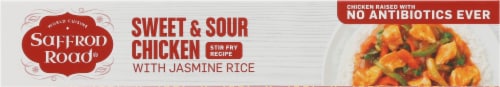 Saffron Road Sweet & Sour Chicken with Jasmine Rice Gluten-Free Frozen Meal Perspective: top
