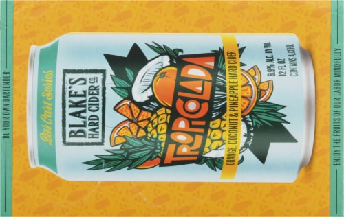 Blake's Hard Cider Bar Cart Series Tropicolada Hard Cider Perspective: top