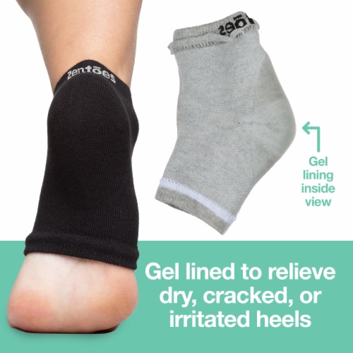 ZenToes Moisturizing Heel Socks to Treat Dry Cracked Heels Regular Cotton Fit Select Color Regular Fred Meyer