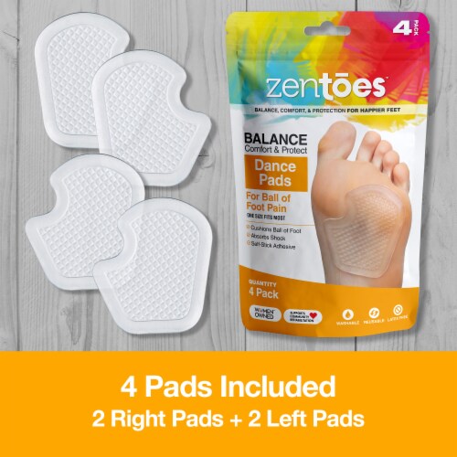 ZenToes Gel Pad Cushions Protect and Relieve Metatarsal and Ball of Foot Pain 2 Pairs 4 Ct Pick n Save