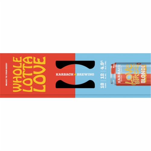 Karbach Brewing Company Whole Lotta Love Kolsch Style Blonde Beer Perspective: top