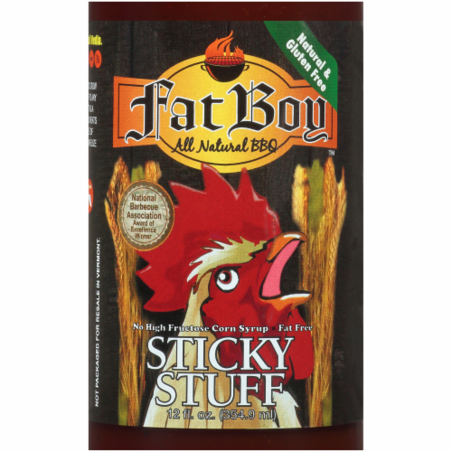 Fat Boy Sticky Stuff BBQ Sauce Perspective: top