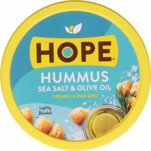 Hope® Sea Salt & Olive Oil Hummus 8 oz Perspective: top
