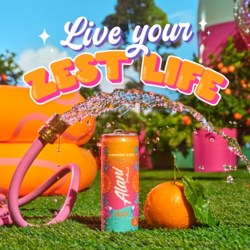 Alani NU Mimosa Energy Drink Can Perspective: top