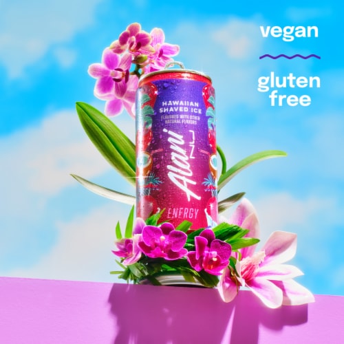 Alani Nu Hawaiian Shaved Ice Energy Drink Can Perspective: top
