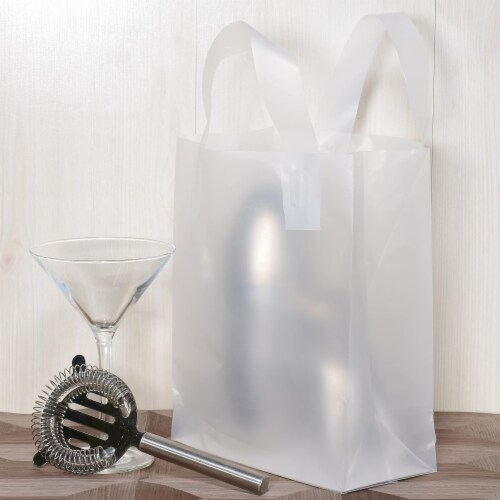 Prime Line Packaging Clear Plastic Bags with Handles Retail Bags