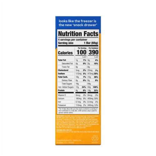 Yasso Sea Salt Caramel Frozen Greek Yogurt Bars Perspective: top