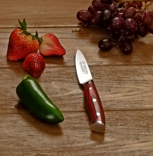 Crimson G10 2pc. Chef & Paring Knife Set - Ergo Chef Knives