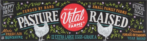 Vital Farms® XL Pasture-Raised Eggs Perspective: top